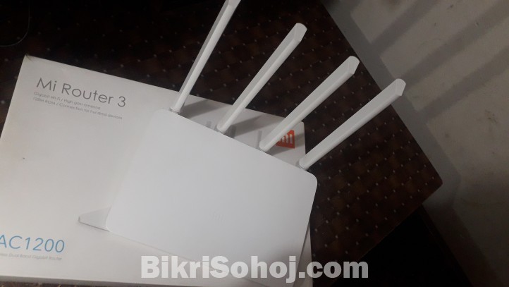 (4 Antenna) Xiaomi Mi Router 3 Dual Band Gigabit 1000 mbps